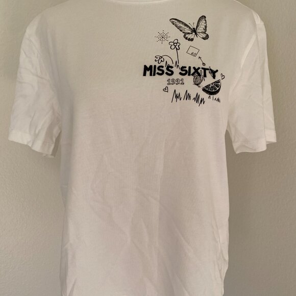 NWT MISS SIXTY x Graduates of Central Saint Martins Graphic Tee - XS - Picture 2 of 6